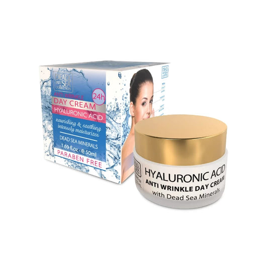 Dead Sea Anti-Wrinkle Day Cream with Hyaluronic Acid - 50ml-BeautyNmakeup.co.uk