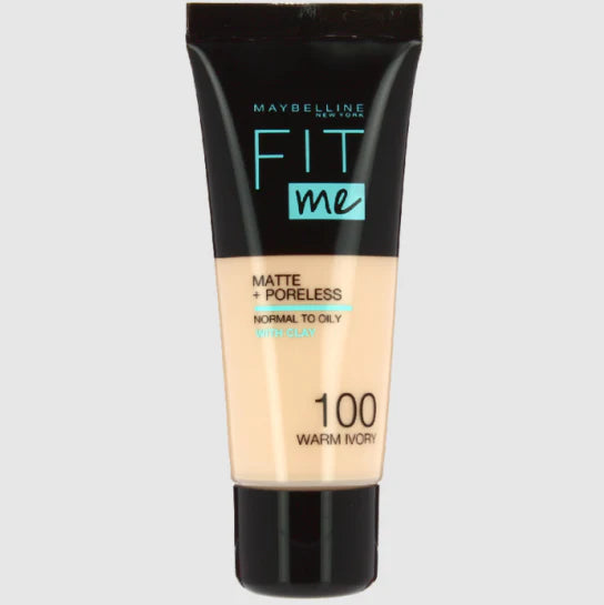 Maybelline Fit Me Matte & Poreless Foundation 100 Warm Ivory
