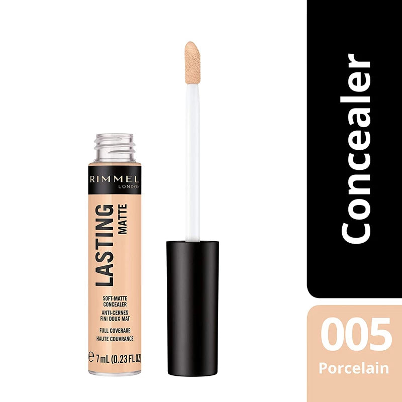 Rimmel Lasting Matte Concealer 005 Porcelain-BeautyNmakeup.co.uk