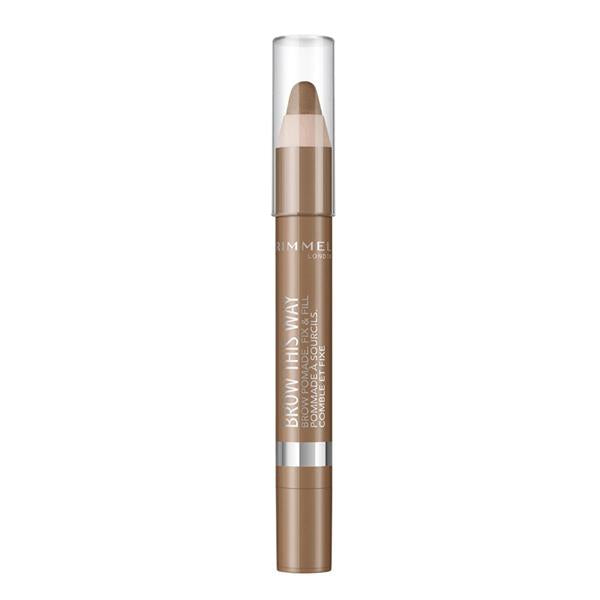 Rimmel Brow This Way Pomade Eyebrow Liner Pencil Fix & Fill 002 Medium-BeautyNmakeup.co.uk