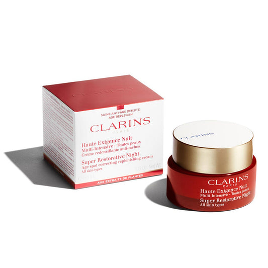 Clarins Super Restorative Night Cream All Skin Types 50ml-CLARINS-BeautyNmakeup.co.uk
