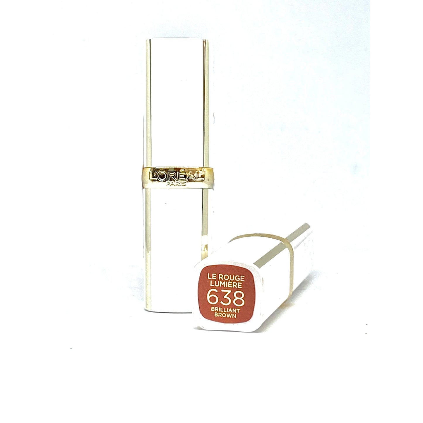 L'Oreal Le Rouge Lumiere Lipstick 638 Brilliant Brown-L'Oreal-BeautyNmakeup.co.uk
