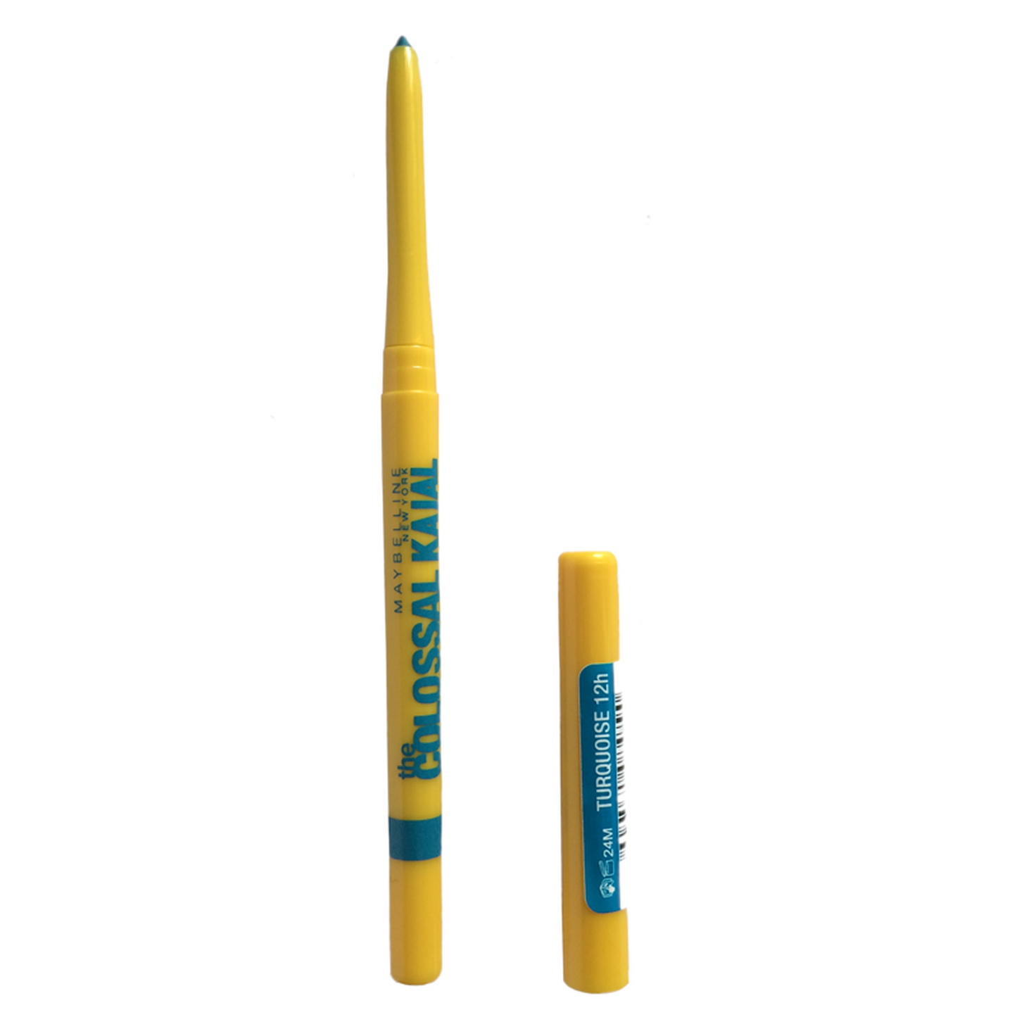 MAYBELLINE The Colossal Kajal12H Eyeliner - Turquoise-Maybelline-BeautyNmakeup.co.uk