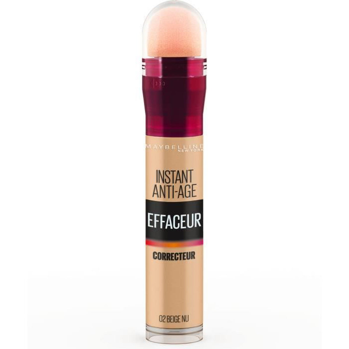 Maybelline Concealer Instant Anti Age Eraser Eye Concealer - 02 Beige Nude-Maybelline-BeautyNmakeup.co.uk
