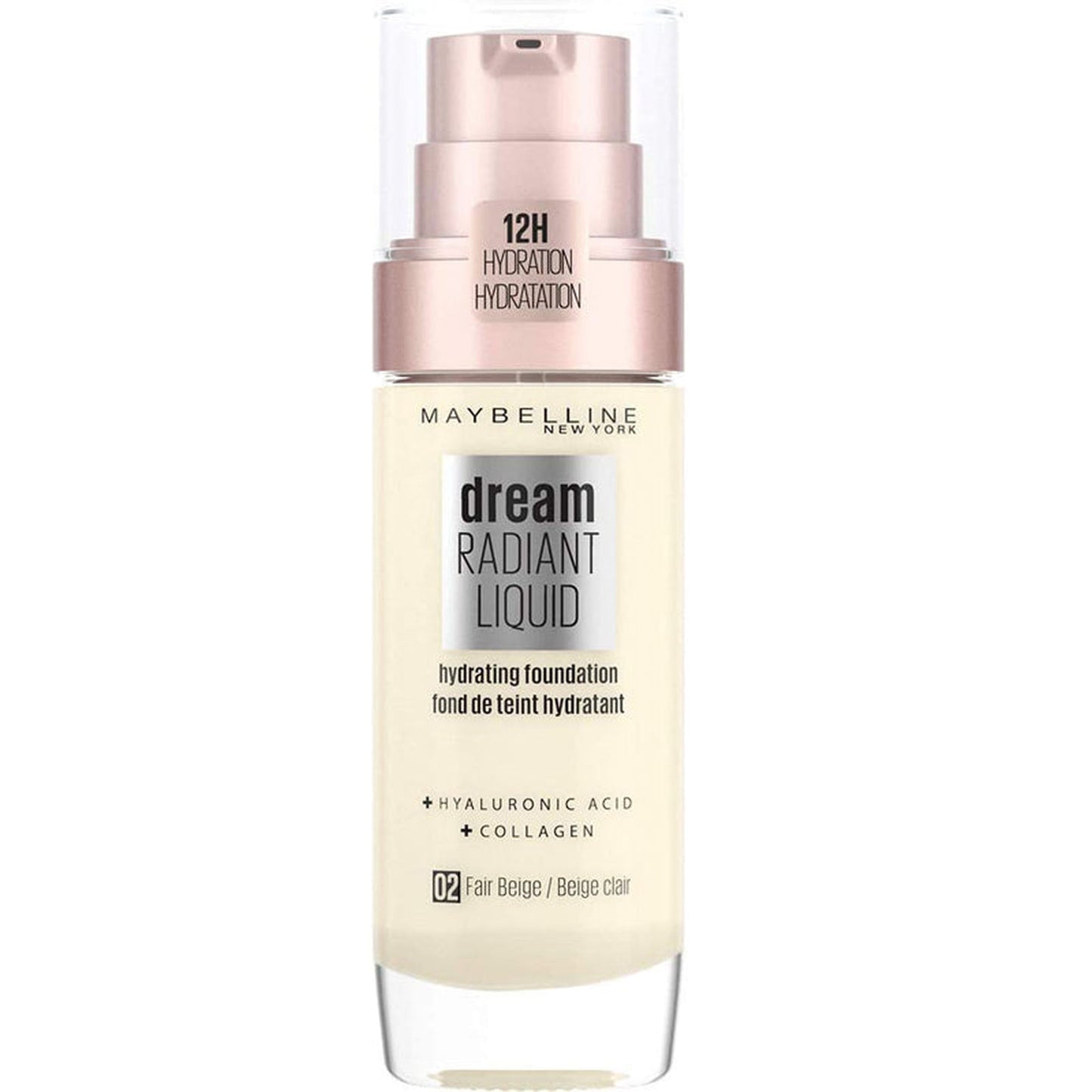 Maybelline Dream Satin Liquid Foundation 02 Fair Beige-Maybelline-BeautyNmakeup.co.uk