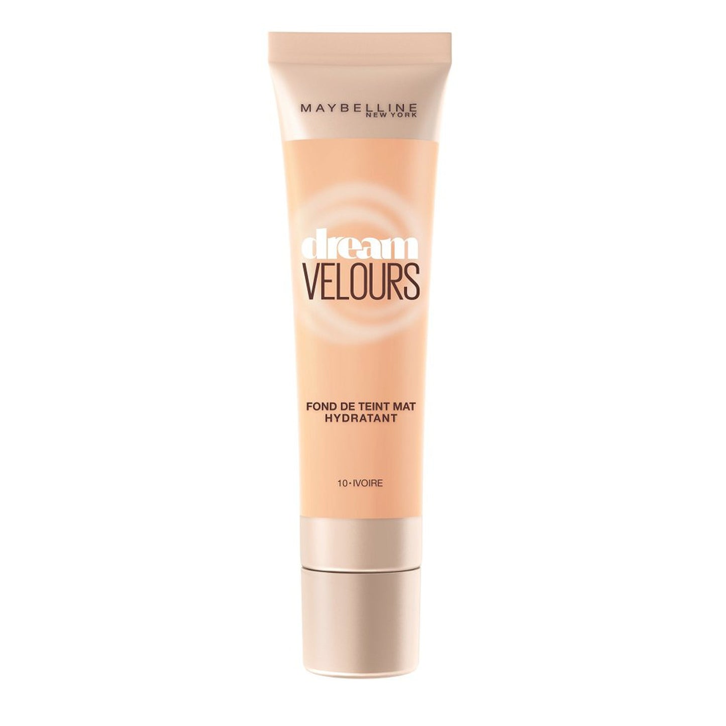 Maybelline Dream Velvet Foundation 10 Ivory-Maybelline-BeautyNmakeup.co.uk