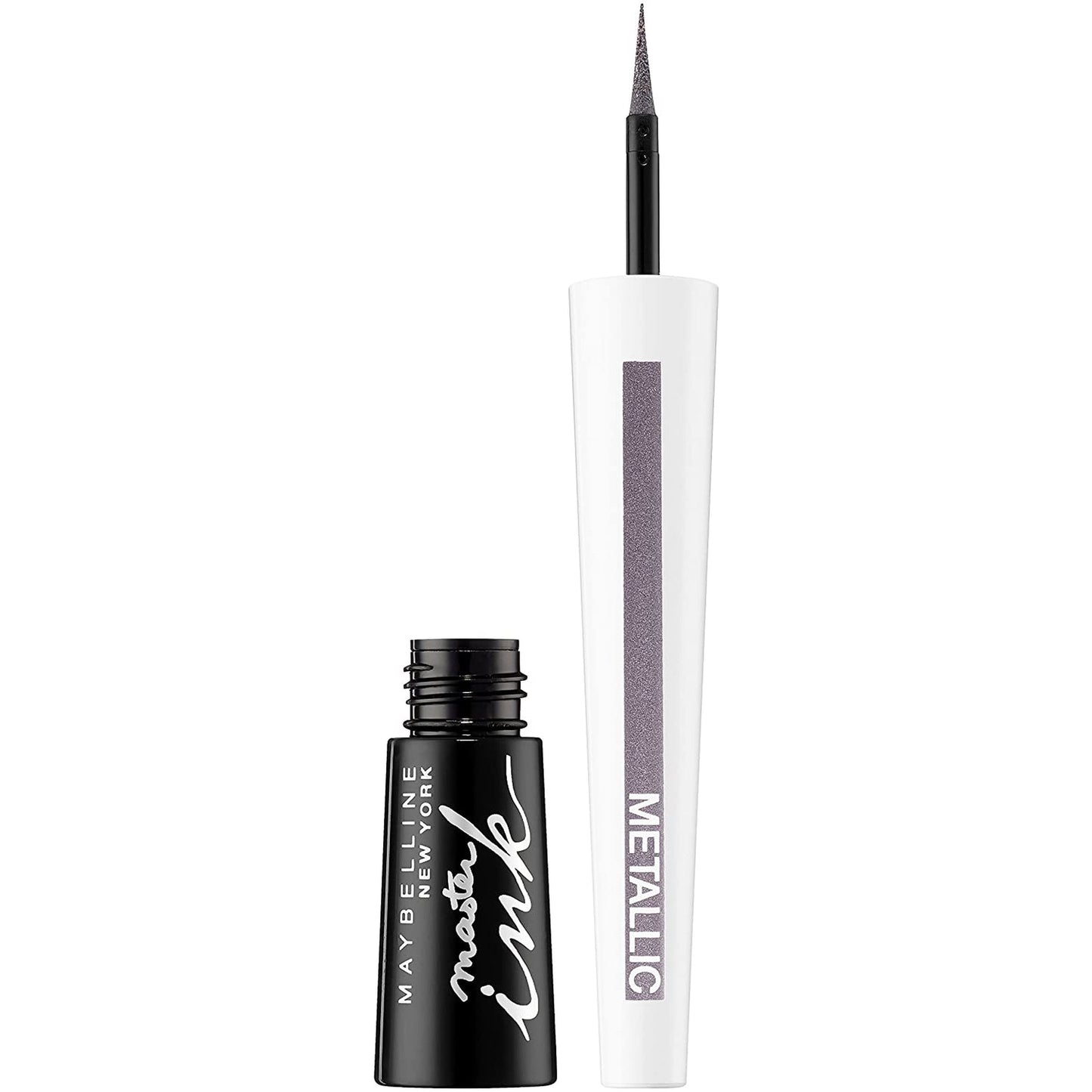 Maybelline Master Ink Eyeliner Metallic 31 Silver Violet-Maybelline-BeautyNmakeup.co.uk