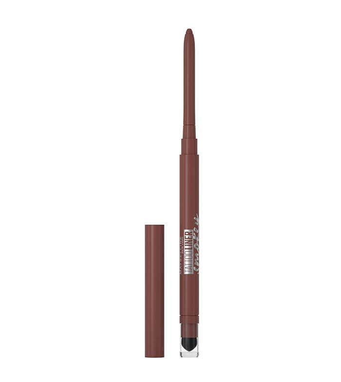 Maybelline Tattoo Liner Smokey Gel Pencil Eye Liner Waterproof Formula 40 Smokey Brown-BeautyNmakeup.co.uk