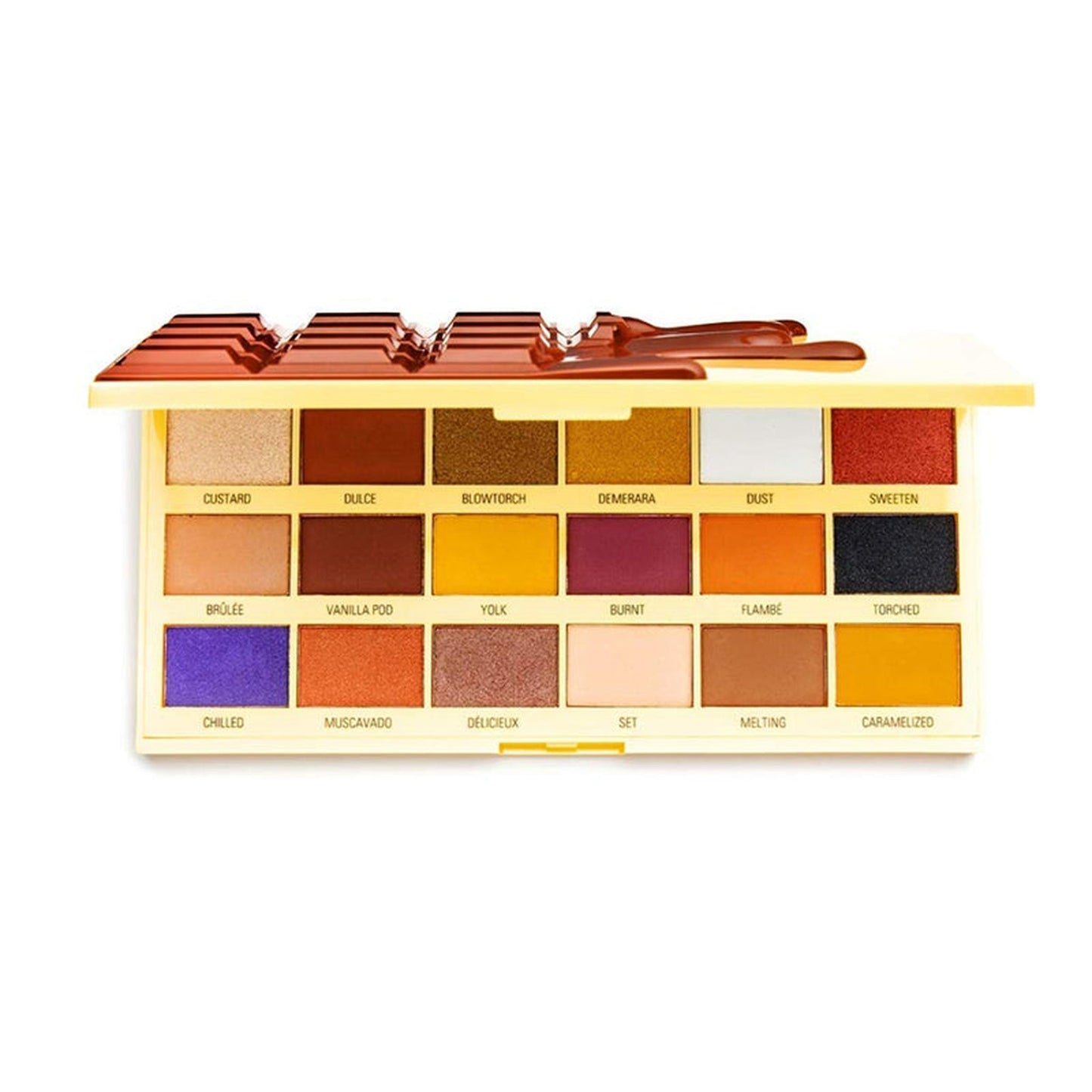 Revolution Red Velvet 18 Chocolate Eyeshadow Palette - Creme Brulee-REVOLUTION-BeautyNmakeup.co.uk