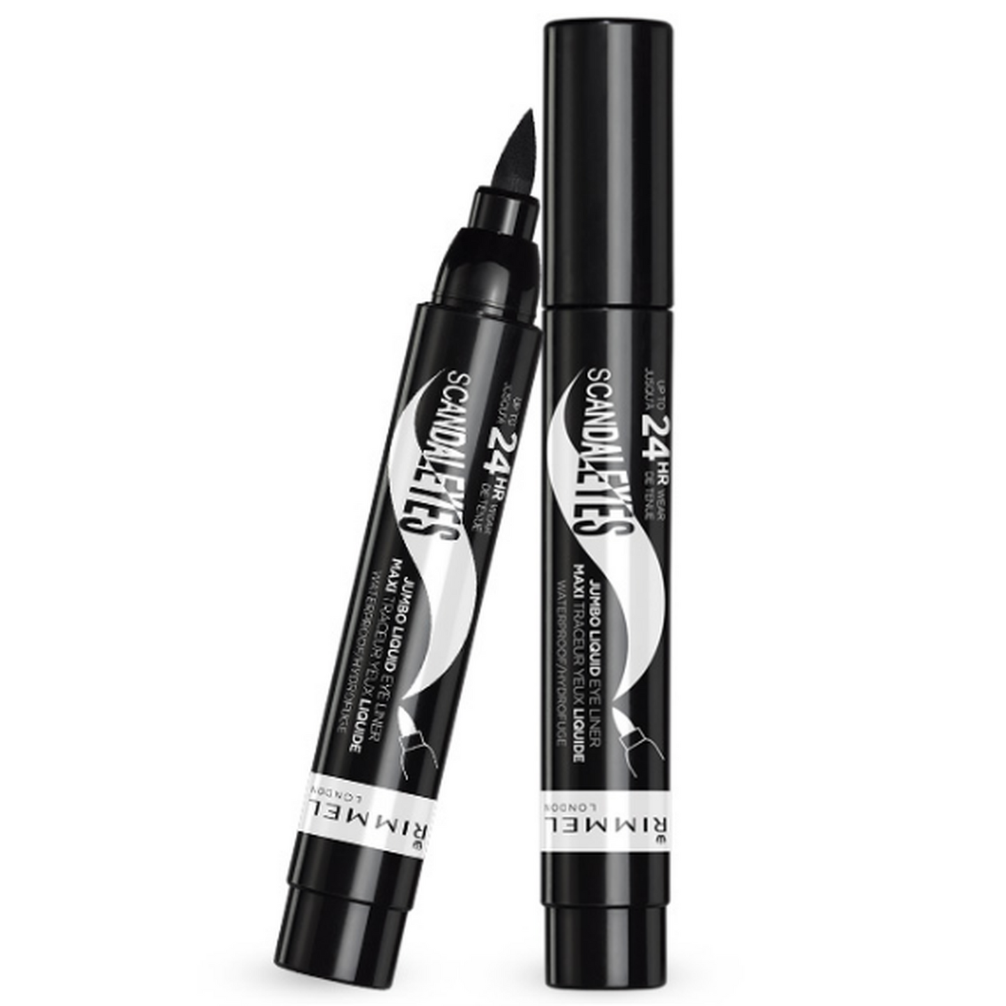 Rimmel Scandaleyes Jumbo Liquid Eyeliner 001 Black-RIMMEL-BeautyNmakeup.co.uk