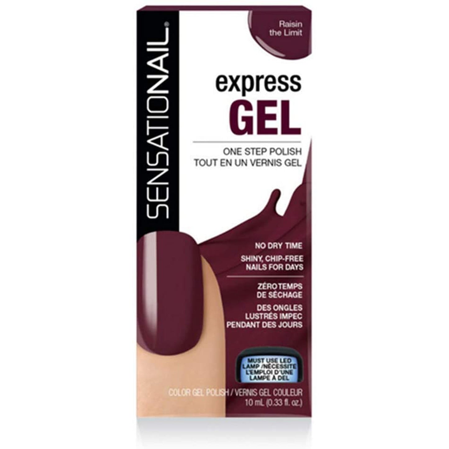 SensatioNail Express Gel Polish Raisin the Limit-SensatioNail-BeautyNmakeup.co.uk