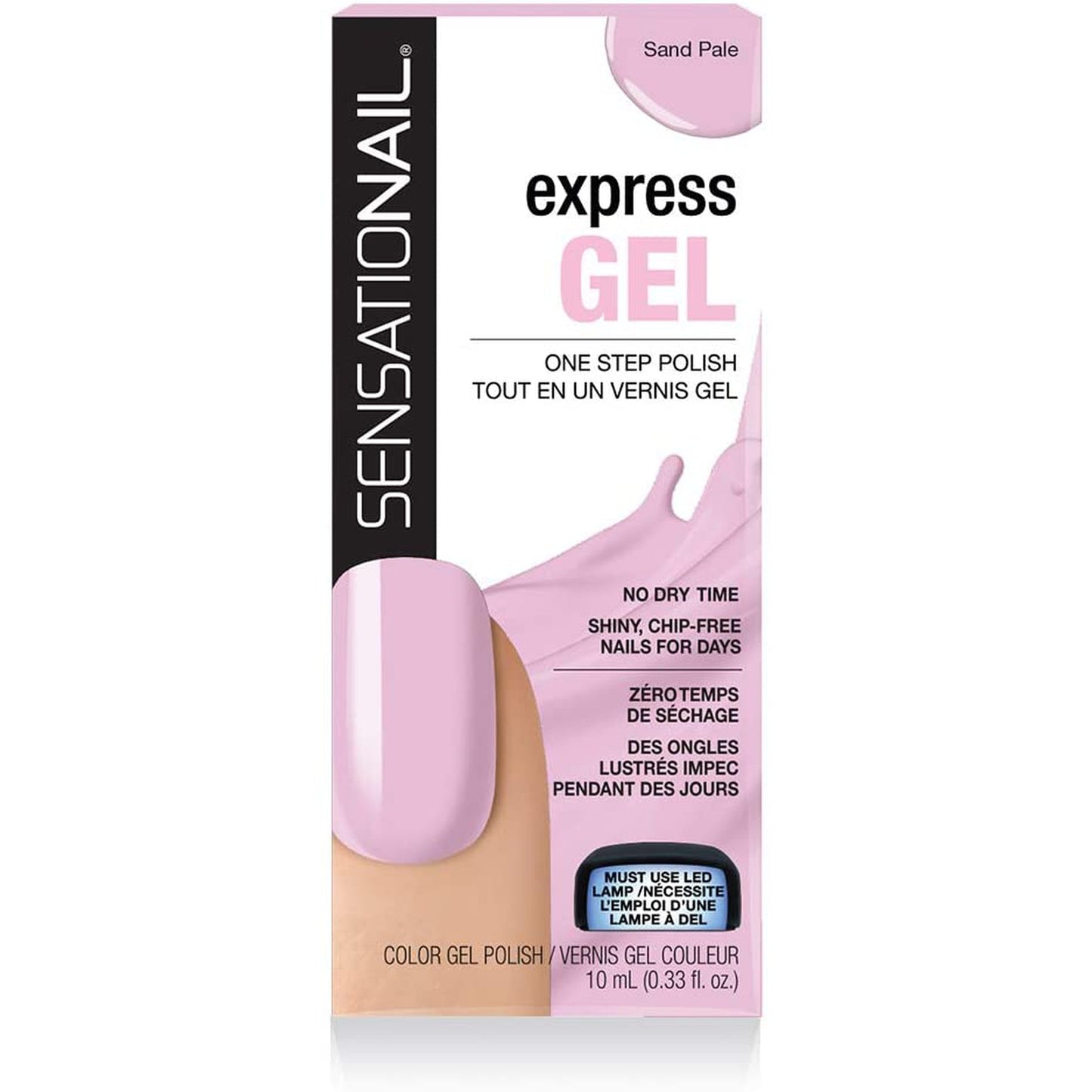 SensatioNail Express Gel Polish Sand Pale-SensatioNail-BeautyNmakeup.co.uk