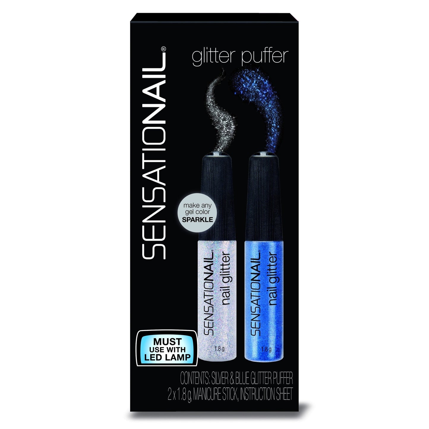 SensatioNail Glitter Puffer-SensatioNail-BeautyNmakeup.co.uk