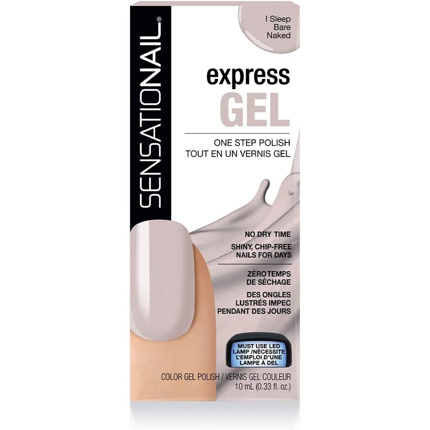 Sensationail Express Gel Polish I Sleep Bare Naked-SensatioNail-BeautyNmakeup.co.uk