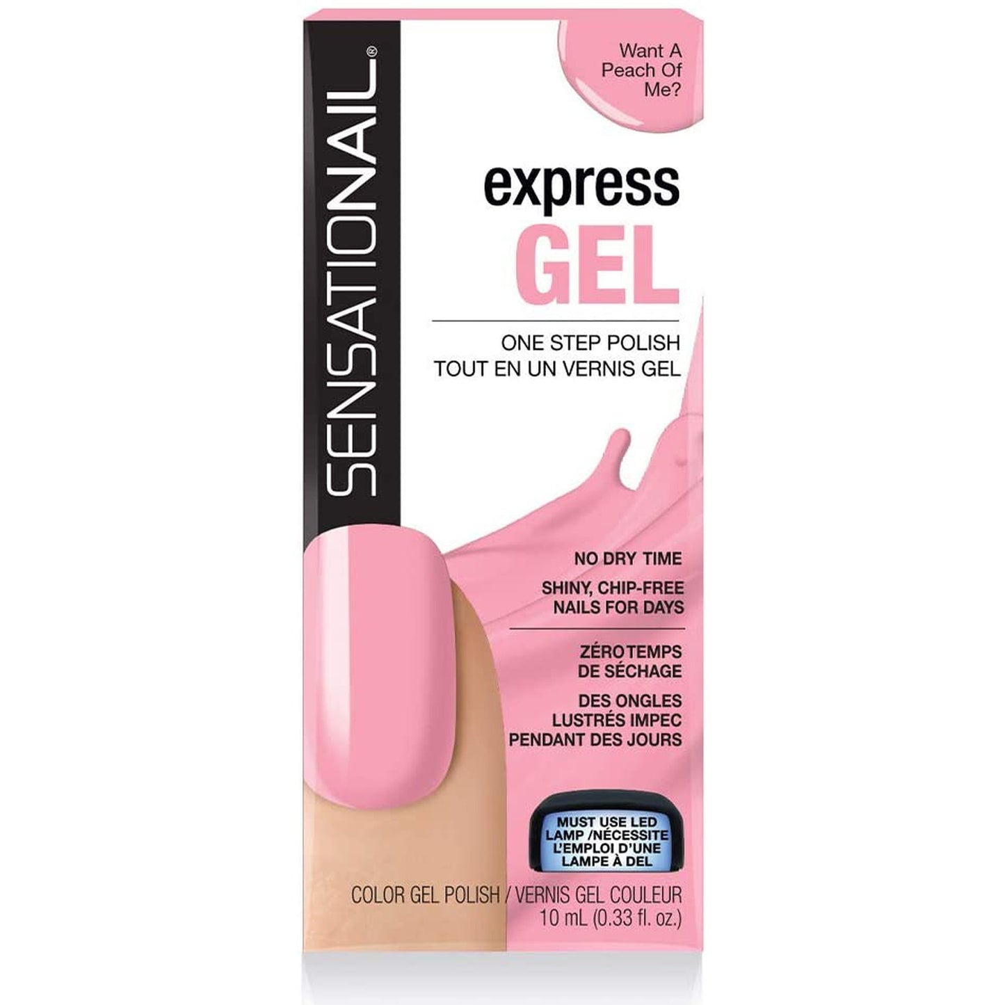 Sensationail Express Gel Polish Want a Peach of Me-SensatioNail-BeautyNmakeup.co.uk