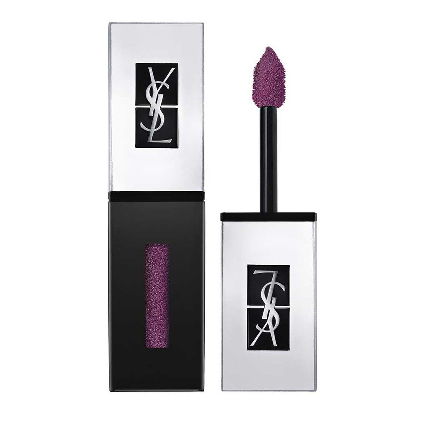 Yves Saint Laurent Vernis À Lèvres The Holographics Glossy Stain – 503 Neon Prune-YSL-BeautyNmakeup.co.uk