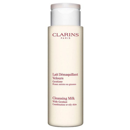 Clarins Cleansing Milk with Gentian 200ml-BeautyNmakeup.co.uk