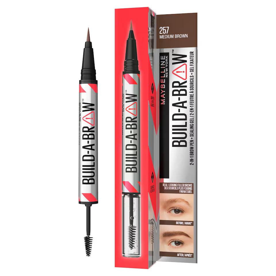 Build-A-Brow 2-in-1 Eyebrow Pencil and Gel - Medium Brown