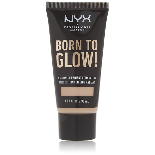 NYX Born To Glow Radiant Foundation 6.5 Nude PACK OF 3