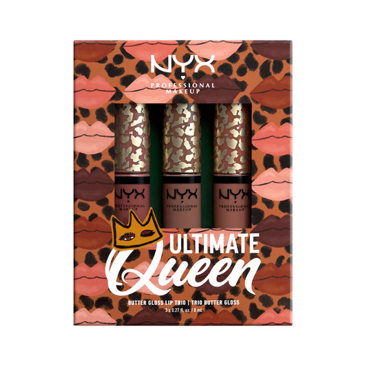 NYX Professional Makeup Ultimate Queen Butter Lip Gloss Trio Gift Set - Limited Edition