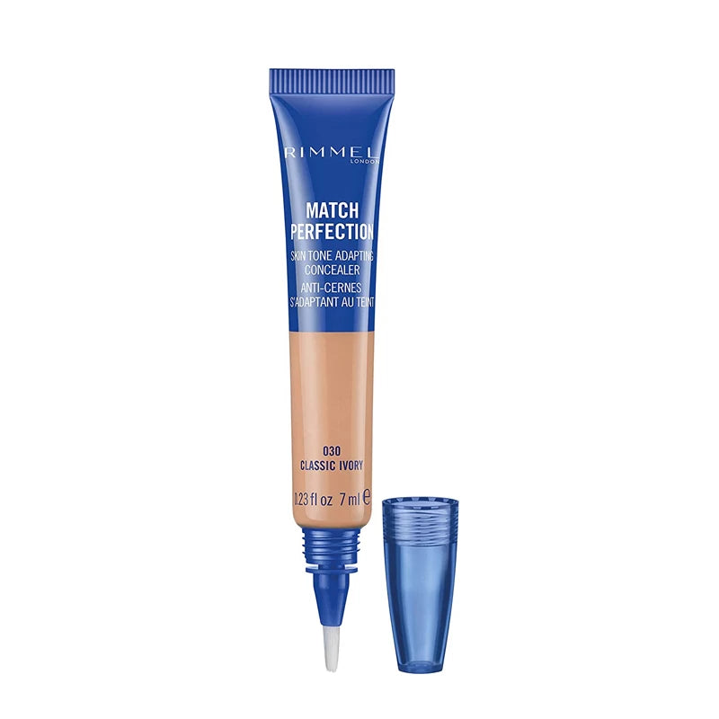 Rimmel Match Perfection Skin Tone Adapting Concealer 030 Classic Ivory-BeautyNmakeup.co.uk