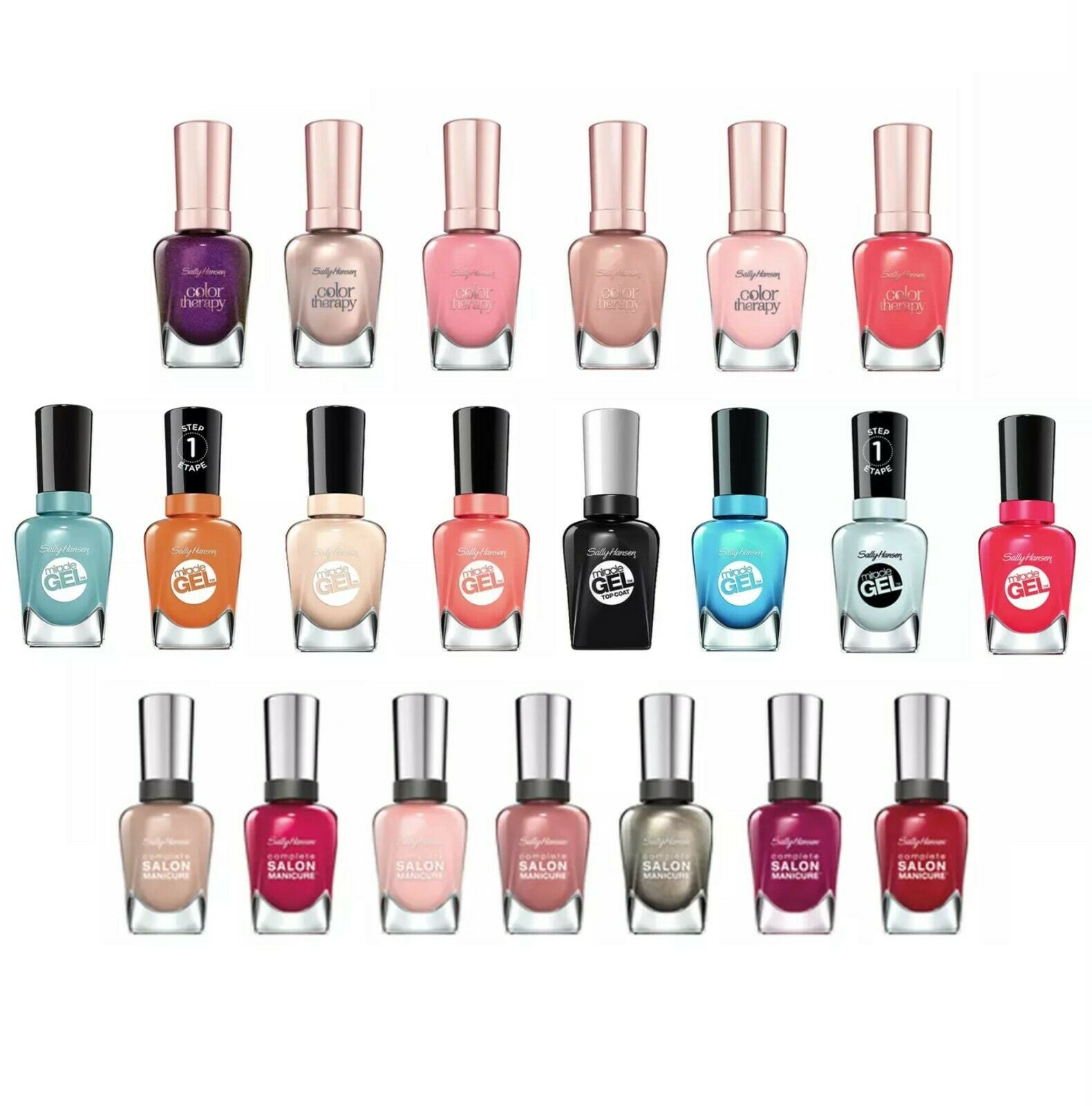 Sally Hansen Nail Polish Assorted Set of 5-BeautyNmakeup.co.uk