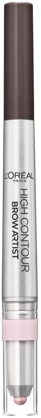 L'Oreal Paris High Contour Brow Pencil & Highlighter Duo 107 Cool Brunette-BeautyNmakeup.co.uk