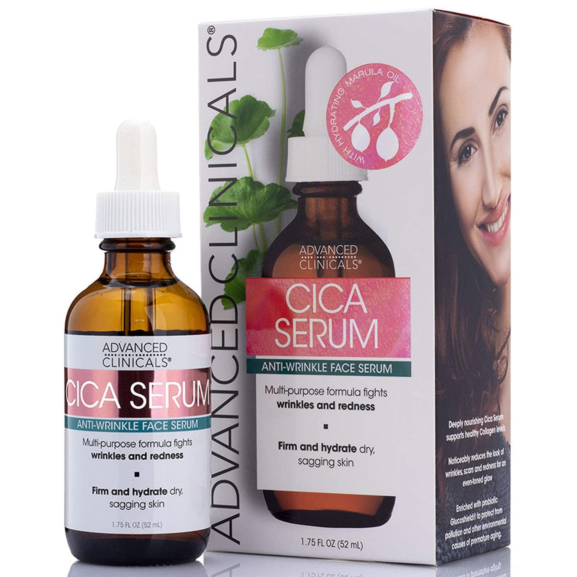 Advanced Clinicals Cica Serum Moisturizing Anti-Wrinkle Face Serum 52ml-Advanced Clinicals-BeautyNmakeup.co.uk