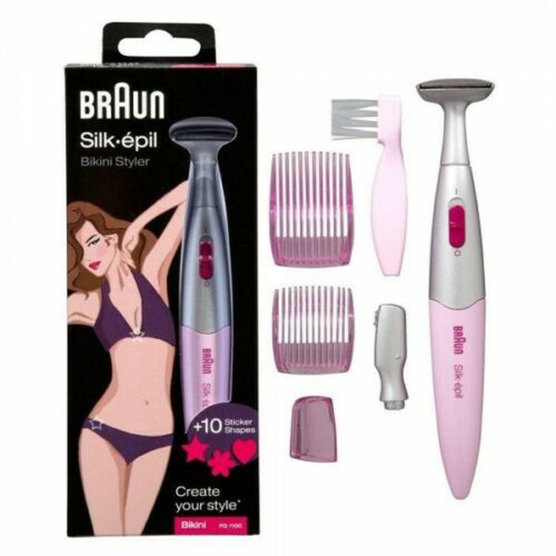 Braun Bikini Hair Remover Pink Bikini FG1100-Braun-BeautyNmakeup.co.uk