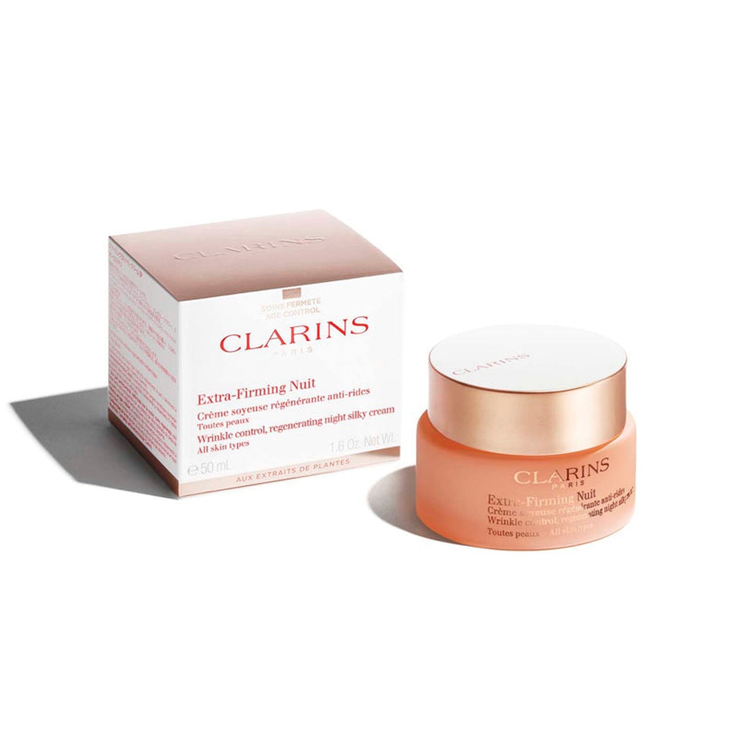 Clarins Extra-Firming Night Cream All Skin Types 50ml-CLARINS-BeautyNmakeup.co.uk