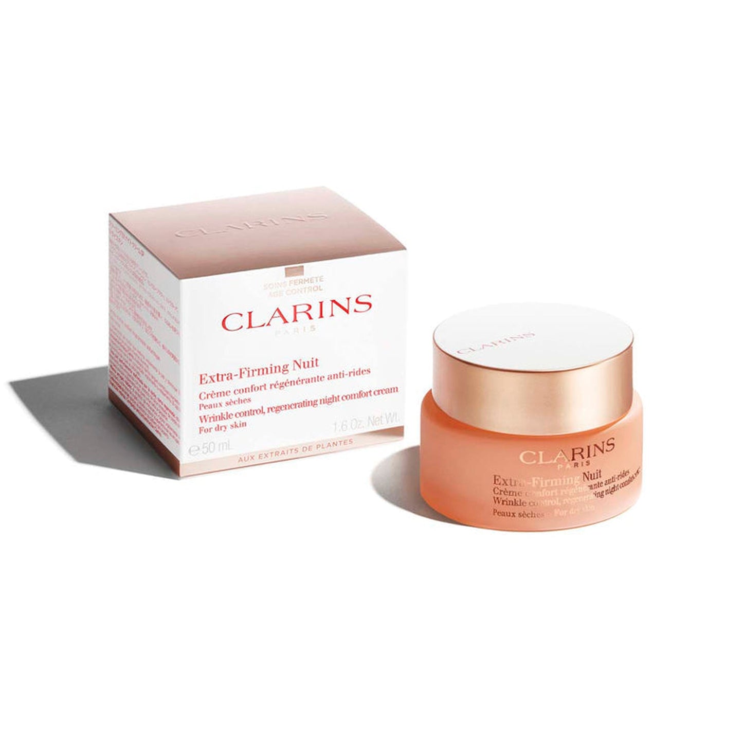 Clarins Extra-Firming Night Cream Dry Skin 50ml-CLARINS-BeautyNmakeup.co.uk