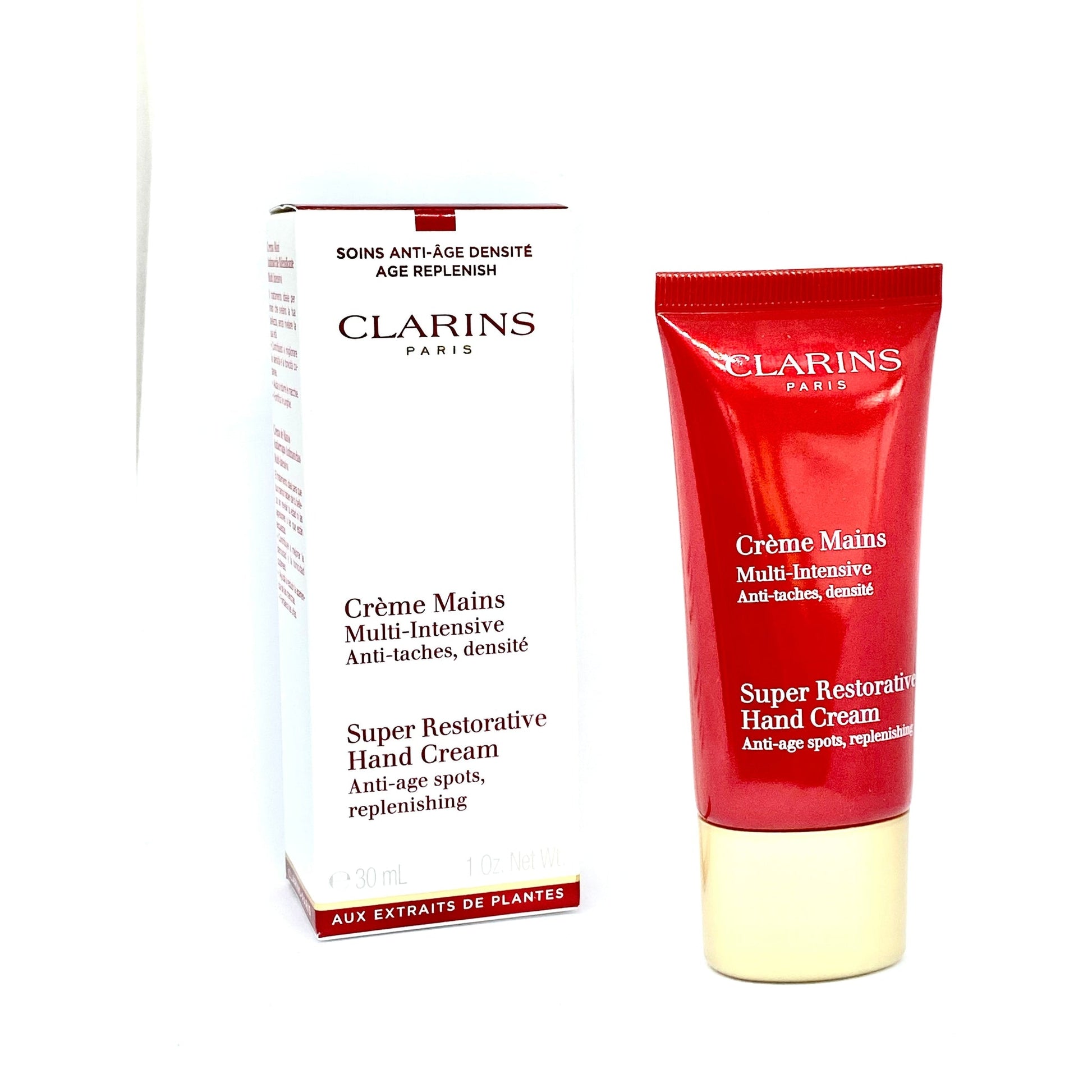 Clarins Super Restorative Hand Cream 30ml-CLARINS-BeautyNmakeup.co.uk