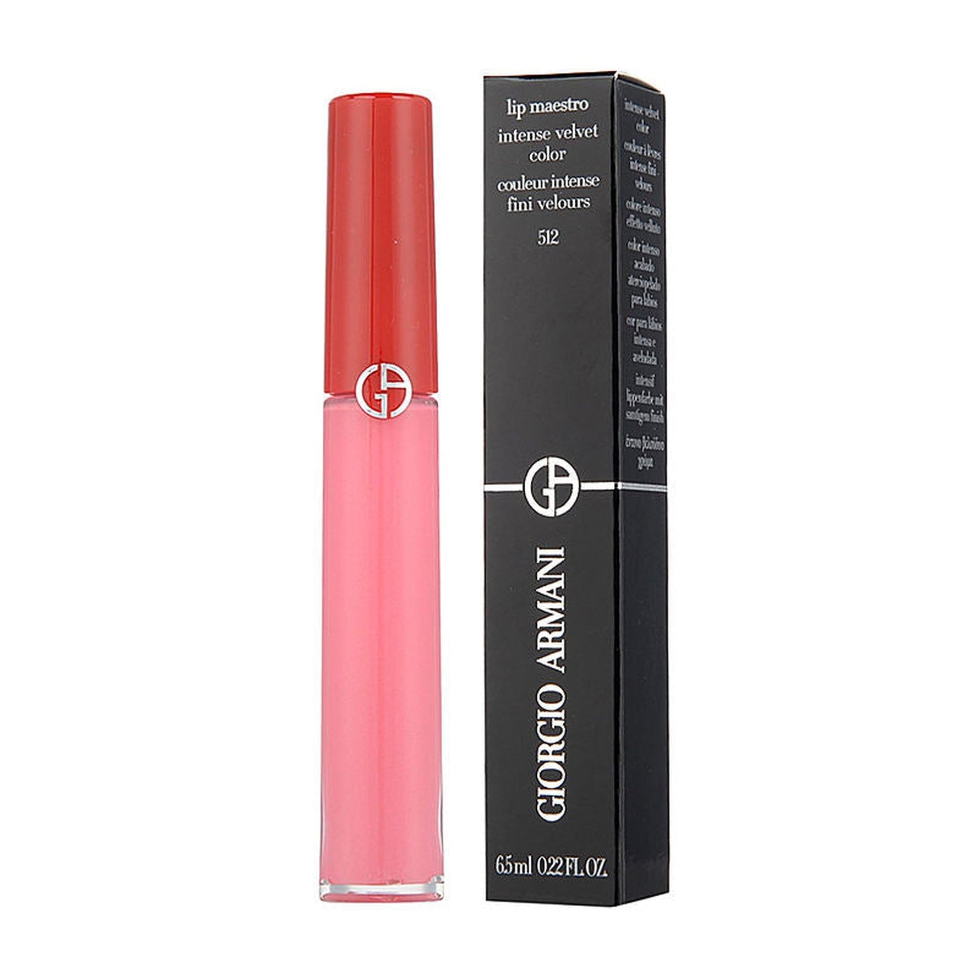 GIORGIO ARMANI Lip Maestro Liquid Lipstick Freeze - 512 Drama Nude-Giorgio Armani-BeautyNmakeup.co.uk