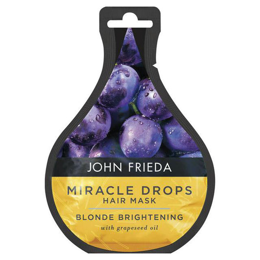 John Frieda Miracle Drops Blonde Brightening Hair Mask Hair 25ml X 12-John Frieda-BeautyNmakeup.co.uk
