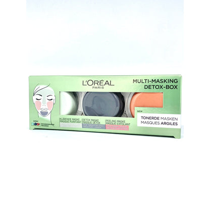 L'Oreal 3 Pure Clays Multi-Masking Face Mask Play Kit - 3 x 10ml-L'Oreal-BeautyNmakeup.co.uk