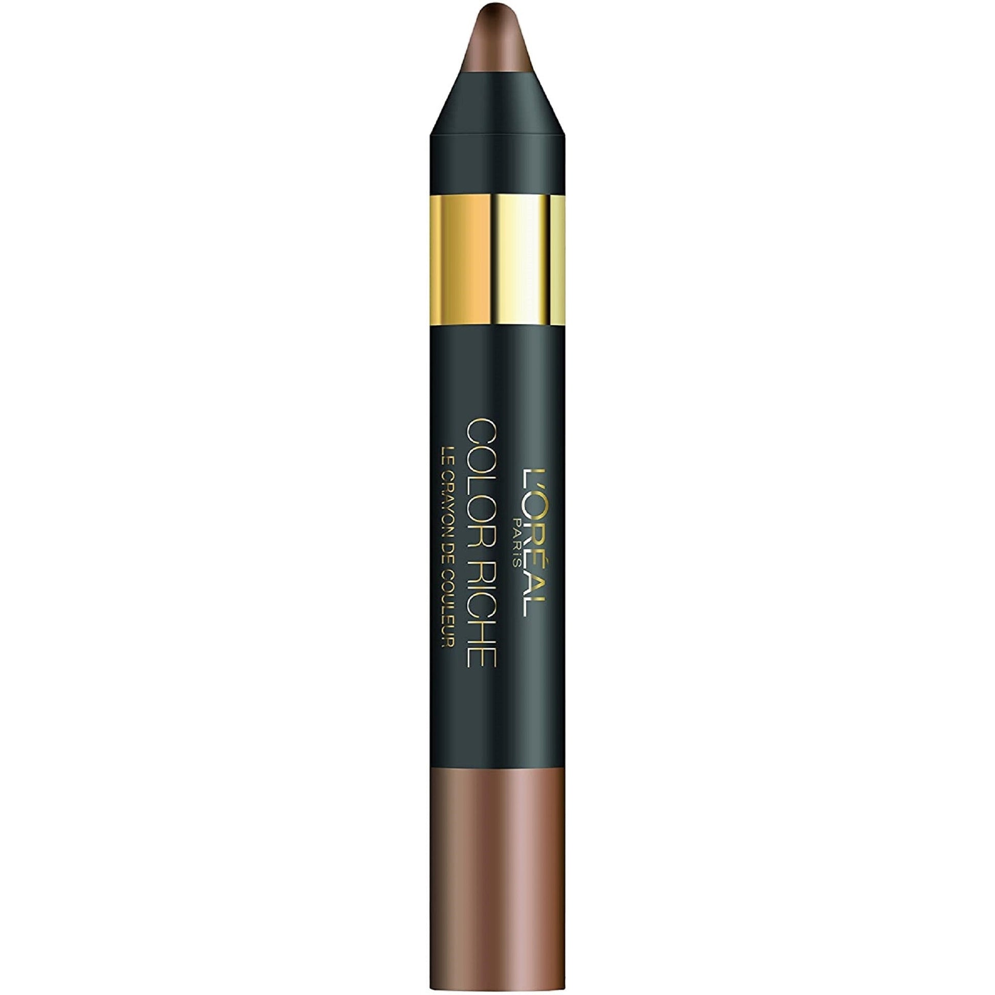 L'Oreal Color Riche Pencil Shadow 02 Enigmatic Brown-L'Oreal-BeautyNmakeup.co.uk