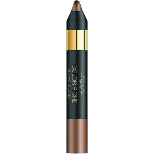 L'Oreal Color Riche Pencil Shadow 02 Enigmatic Brown-L'Oreal-BeautyNmakeup.co.uk