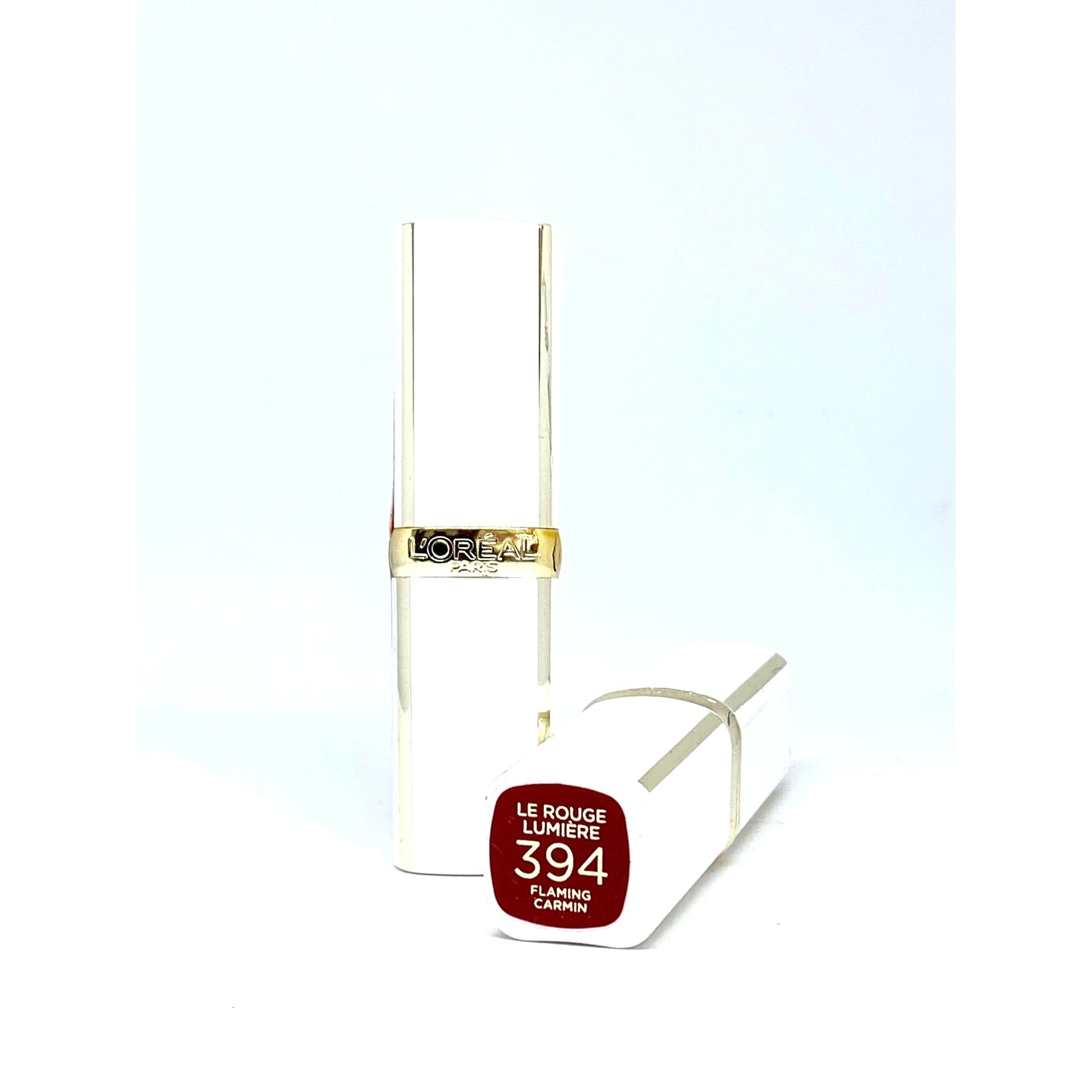 L'Oreal Le Rouge Lumiere Lipstick 394 Flaming Carmin-L'Oreal-BeautyNmakeup.co.uk