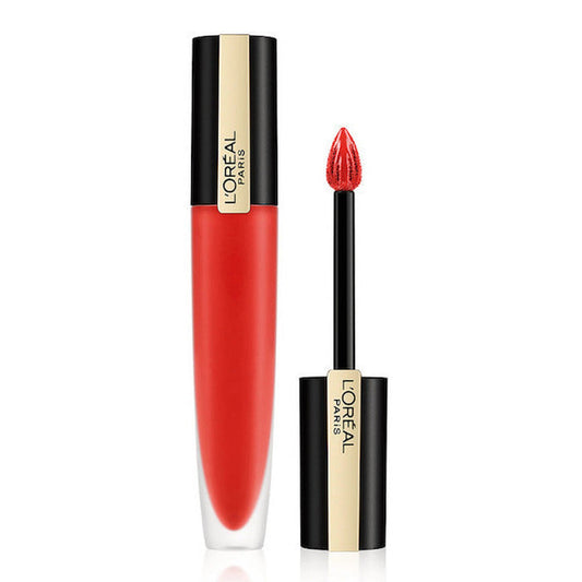 L'Oreal Paris Rouge Signature Metallic Liquid Lipstick- 113 I Dont Rouge-L'Oreal-BeautyNmakeup.co.uk