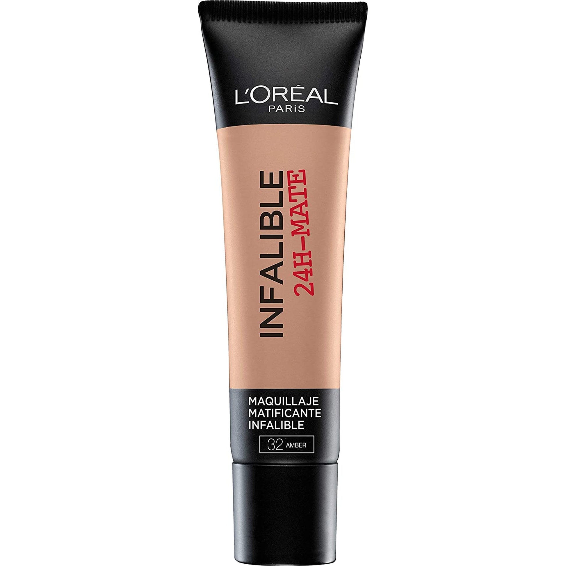 Loreal Infallible Mate 24Hr Foundation - 32 Ambre-L'Oreal-BeautyNmakeup.co.uk
