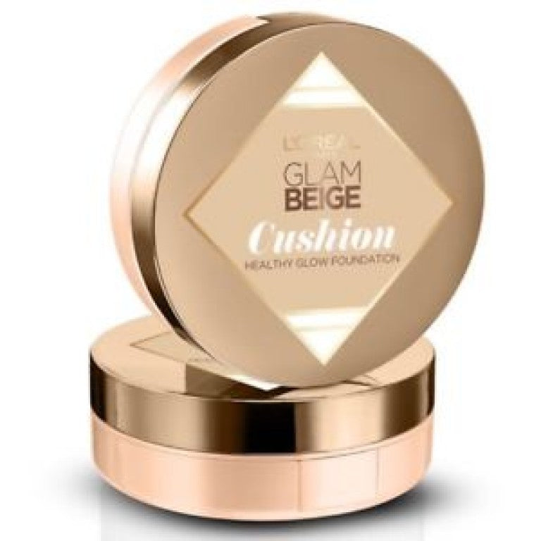 L'Oreal Glam Beige Cushion Foundation 30 Medium Light-BeautyNmakeup.co.uk