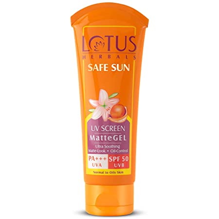 Lotus Safe Sun Matte Gel Sunscreen SPF 50 PA+++ UVA-BeautyNmakeup.co.uk