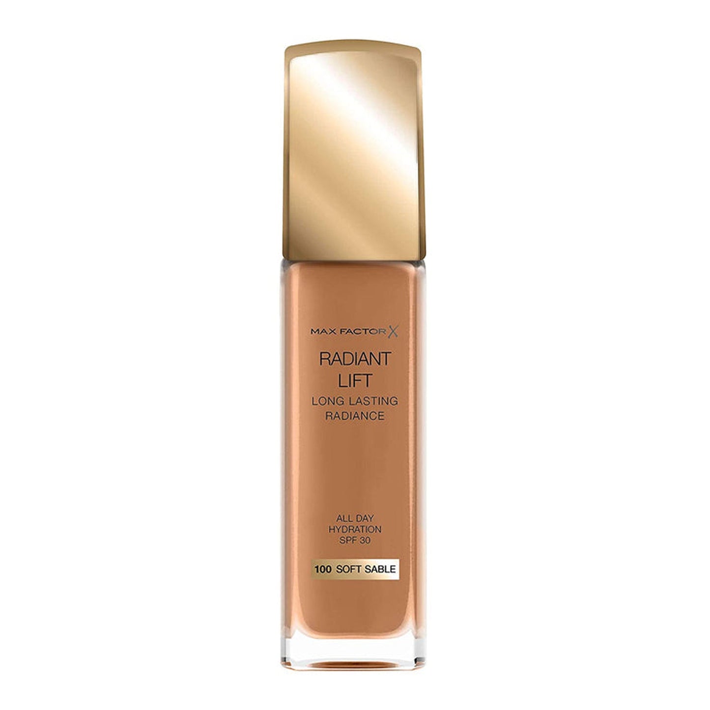 MAX Factor Radiant Lift Long Lasting Radiance Foundation SPF30 100 Soft Sable-Max Factor-BeautyNmakeup.co.uk