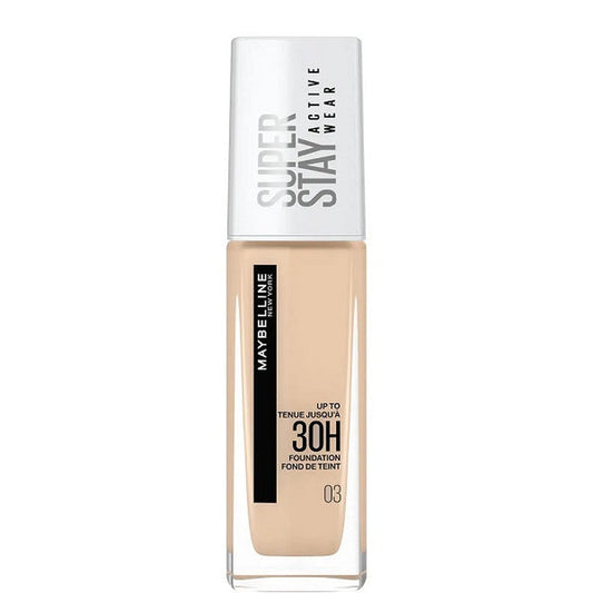 MAYBELLINE Super Stay Active Wear 30H Foundation, 03 True Ivory-BeautyNmakeup.co.uk-BeautyNmakeup.co.uk