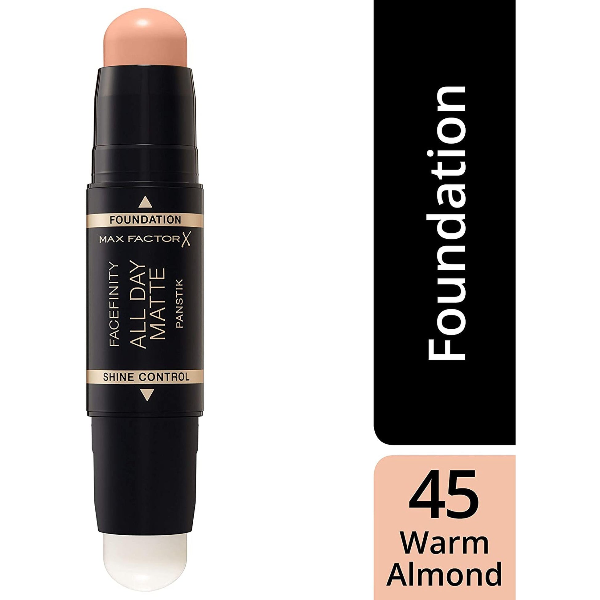 Max Factor Facefinity all day matte panstik foundation 45 Warm Almond-Max Factor-BeautyNmakeup.co.uk