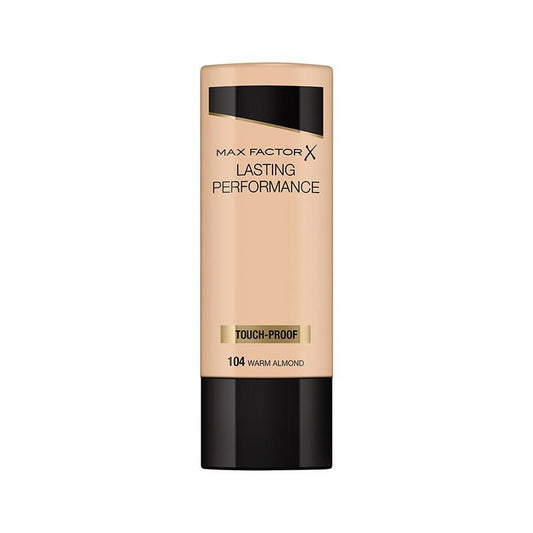 Max Factor Lasting Performance Foundation 104 Warm Almond-BeautyNmakeup.co.uk