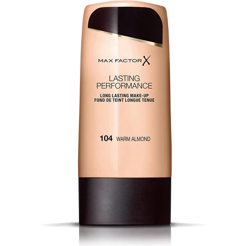 Max Factor Lasting Performance Foundation 104 Warm Almond-BeautyNmakeup.co.uk