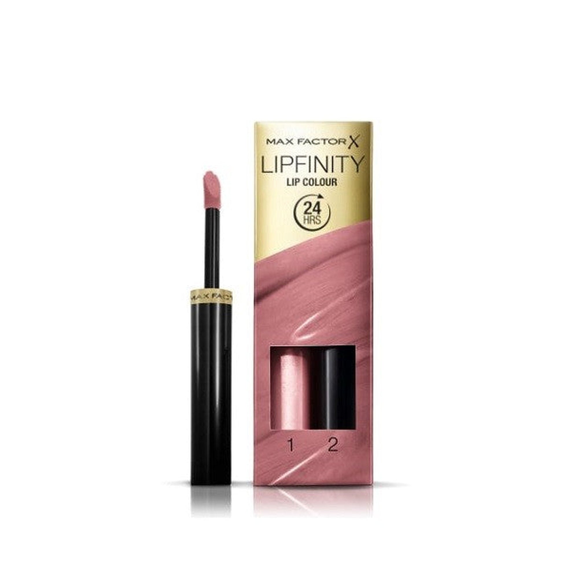Max Factor Lipfinity Long-Lasting Two Step Lipstick - 001 Pearly Nude-Max Factor-BeautyNmakeup.co.uk