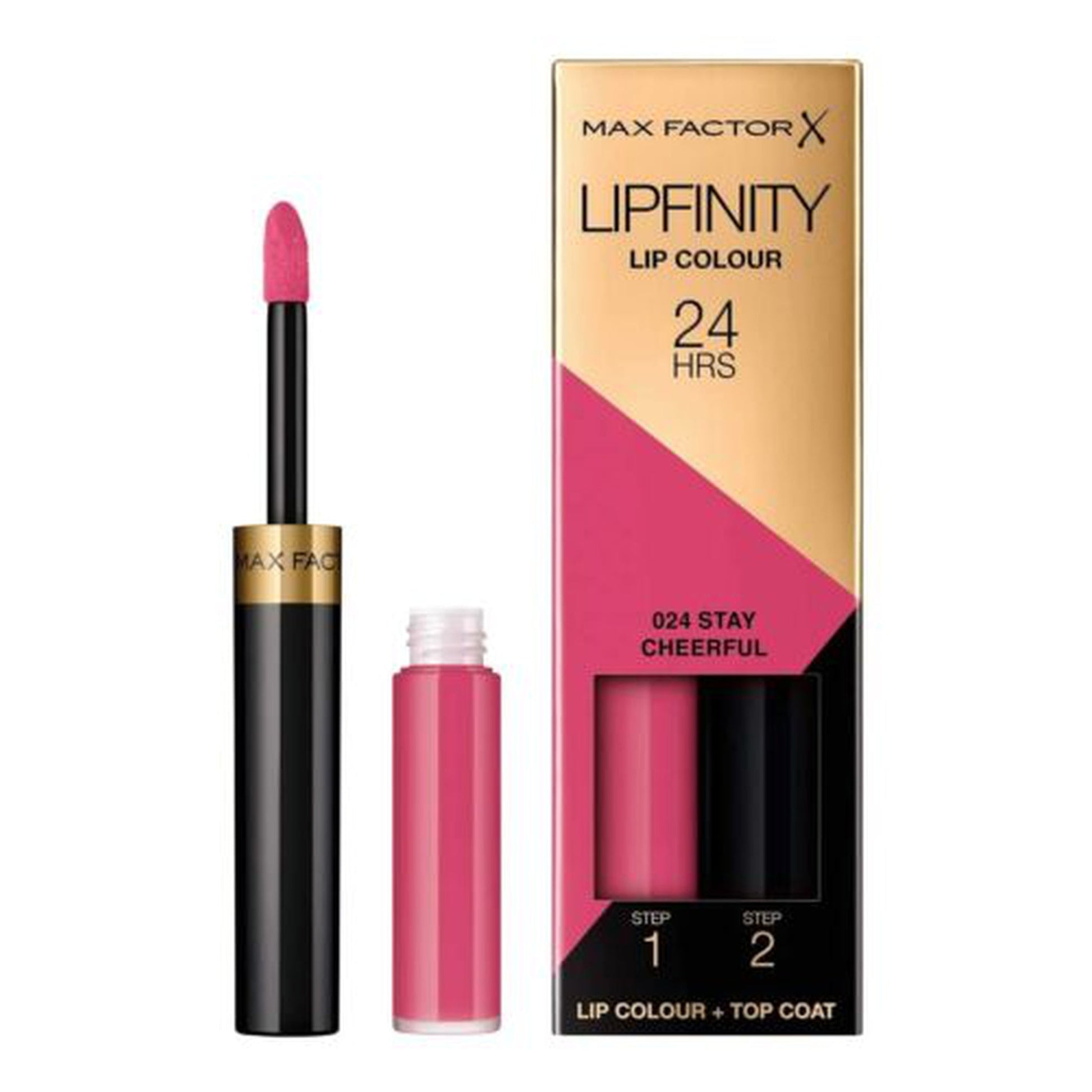 Max Factor Lipfinity Long-Lasting Two Step Lipstick -024 Stay Cheerful-Max Factor-BeautyNmakeup.co.uk
