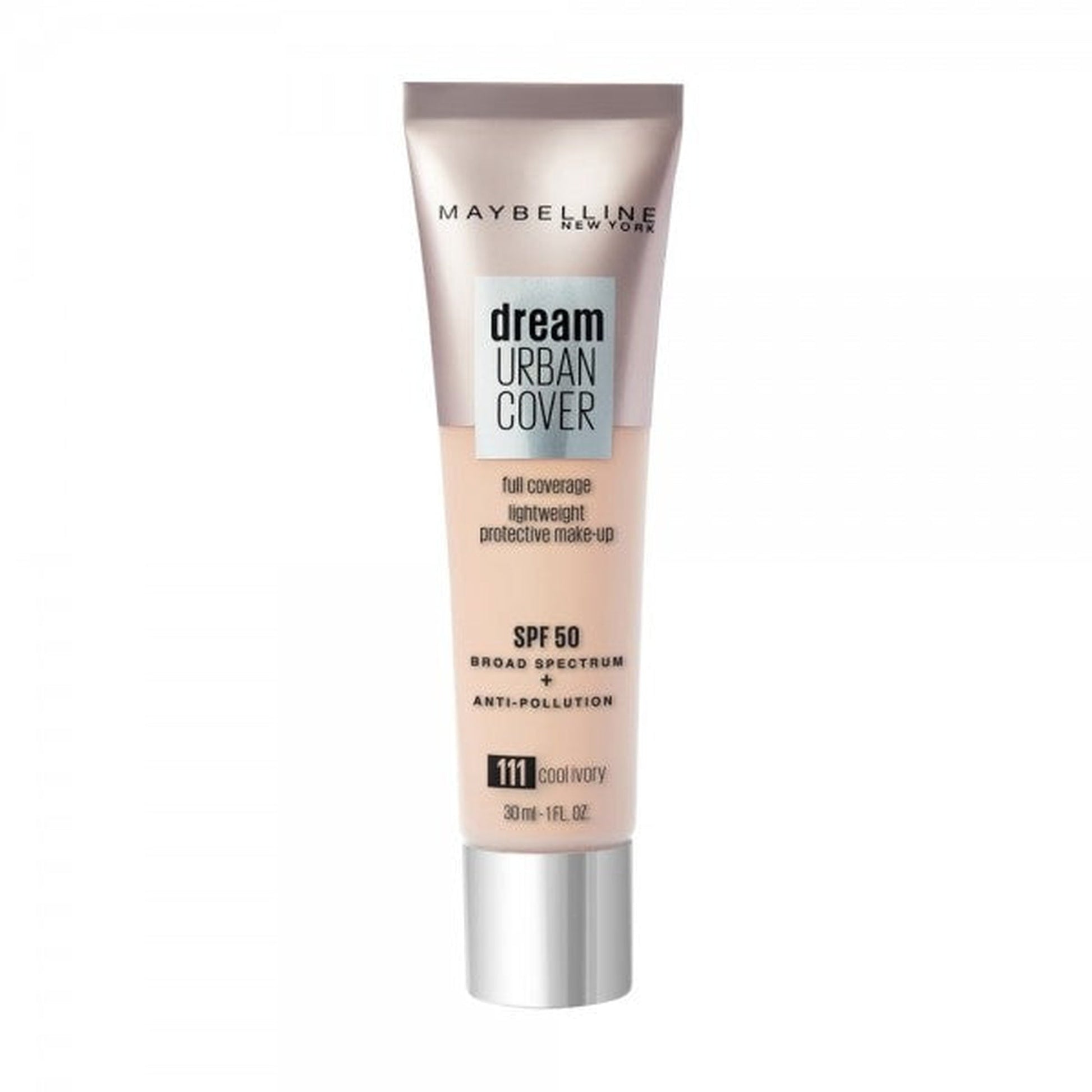 Maybeline Dream Urban Cover Foundation SPF50 - 111 Cool Ivory-Maybelline-BeautyNmakeup.co.uk